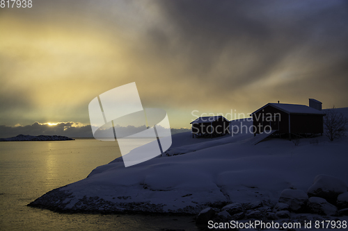 Image of Sunrise in A, Lofoten, Norway