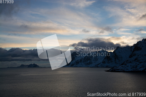 Image of Sunset at A, Norway