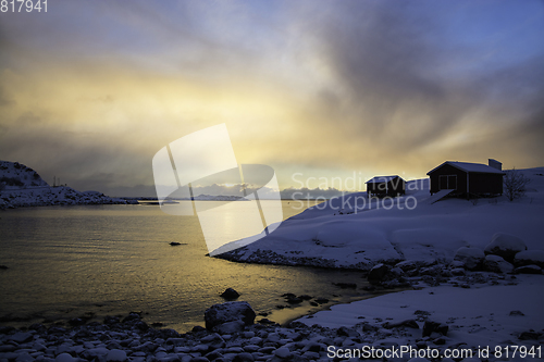 Image of Sunrise in A, Lofoten, Norway