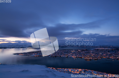 Image of Blue Hour over Tromso, Norway