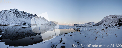 Image of Evening at a Lake at Knutstad, Norway