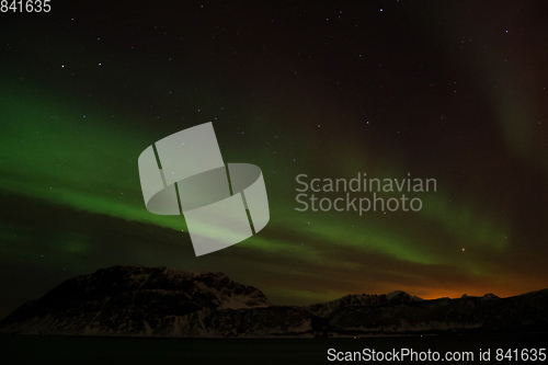 Image of Northern Lights at Bremnes near Harstad, Norway