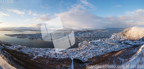 Image of Sunset over Tromso, Norway