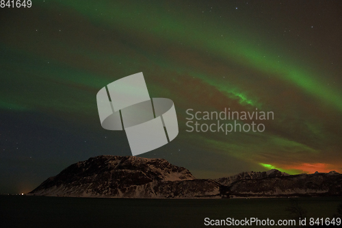 Image of Northern Lights at Bremnes near Harstad, Norway