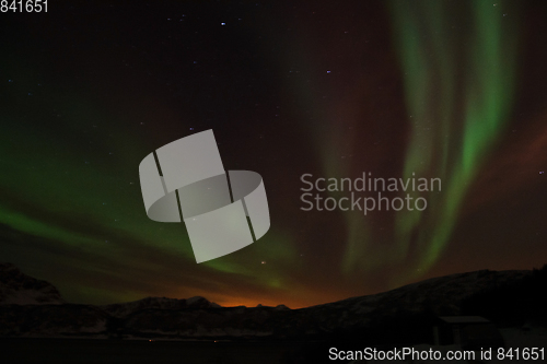 Image of Northern Lights at Bremnes near Harstad, Norway