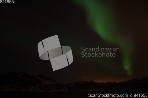 Image of Northern Lights at Bremnes near Harstad, Norway