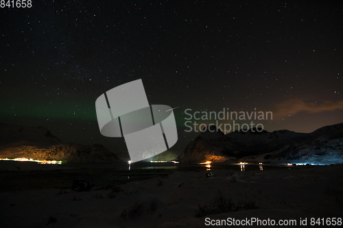 Image of Starry Sky in Winter in Norway