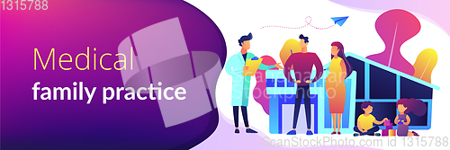 Image of Family doctor concept banner header.