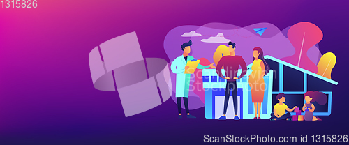 Image of Family doctor concept banner header.
