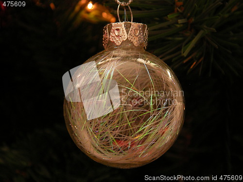 Image of Clear Christmas bauble decoration