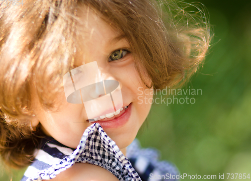 Image of Portrait of a cute little girl