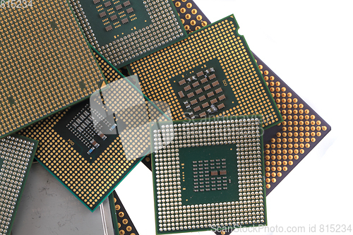 Image of computer chips texture