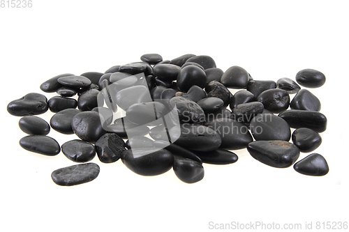 Image of black stones background