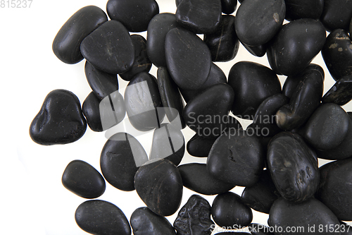 Image of black stones background