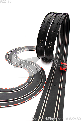 Image of racing track isolated