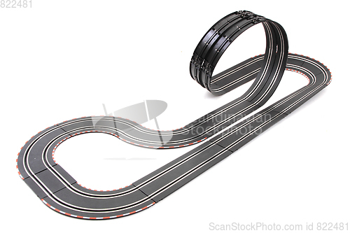 Image of racing track isolated