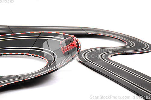 Image of racing track isolated