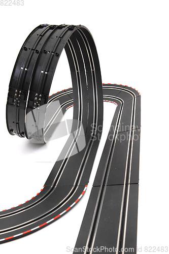 Image of racing track isolated