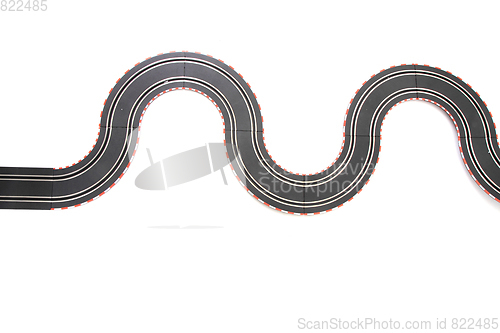 Image of racing track isolated