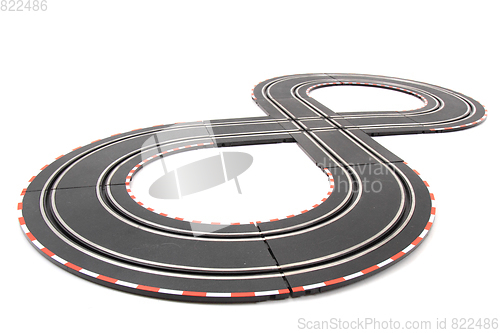 Image of racing track isolated