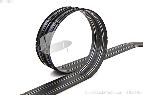 Image of racing track isolated