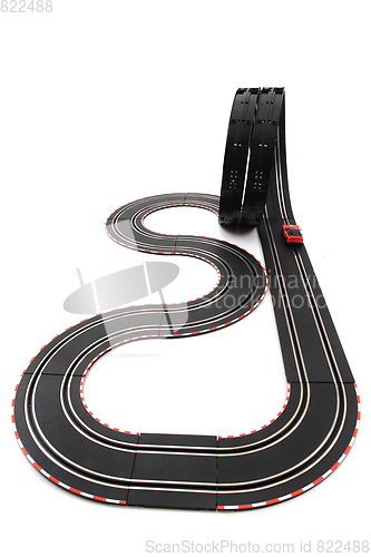 Image of racing track isolated
