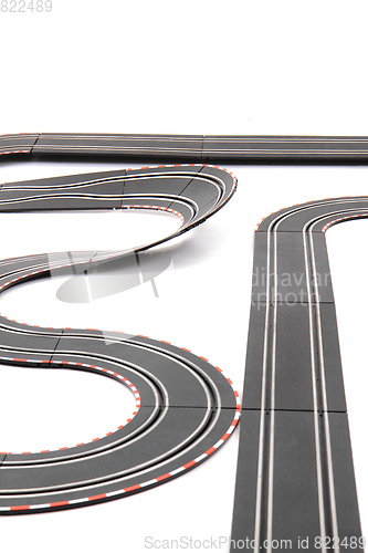 Image of racing track isolated