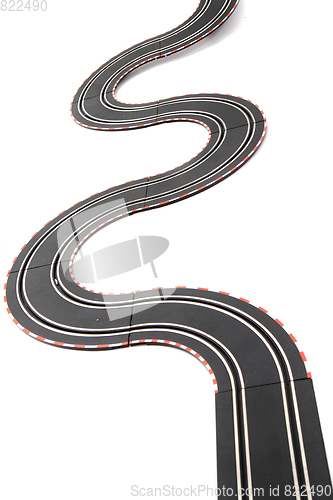 Image of racing track isolated