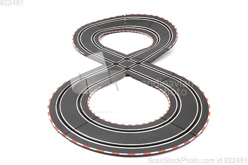 Image of racing track isolated