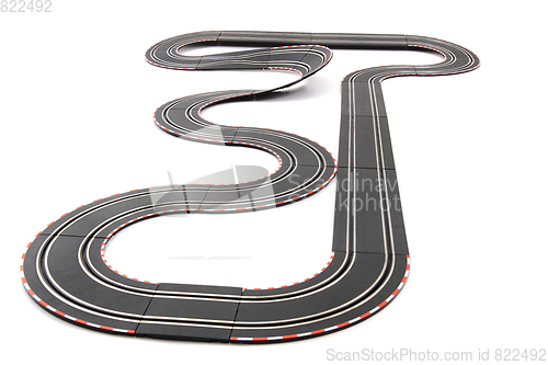 Image of racing track isolated