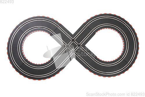 Image of racing track isolated