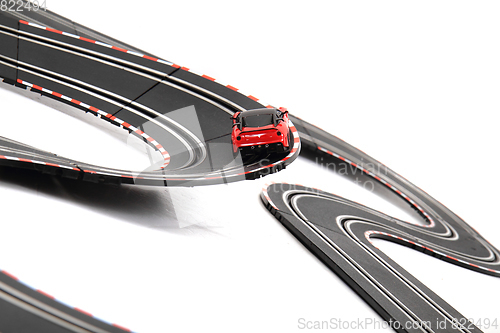 Image of racing track isolated