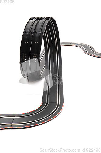 Image of racing track isolated
