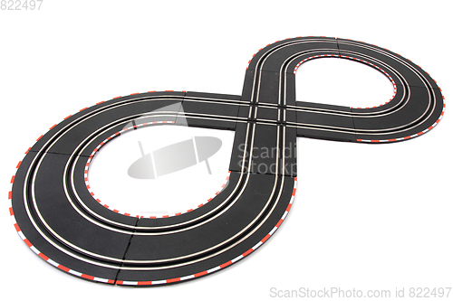 Image of racing track isolated