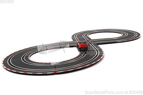 Image of racing track isolated
