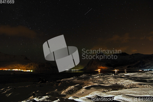 Image of Starry Sky in Winter in Norway