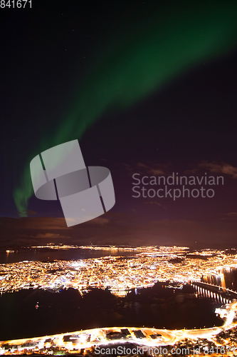 Image of Northern Lights over Tromso, Norway