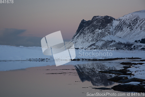 Image of Evening at a Lake at Knutstad, Norway