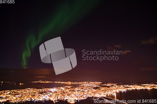 Image of Northern Lights over Tromso, Norway