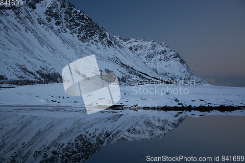 Image of Evening at a Lake at Knutstad, Norway