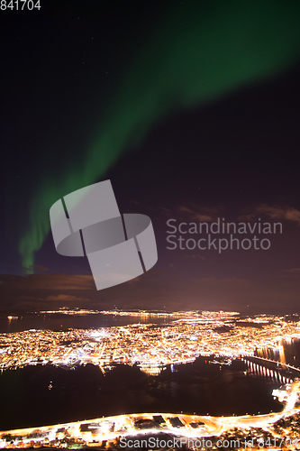 Image of Northern Lights over Tromso, Norway