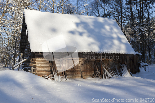 Image of old wooden shed