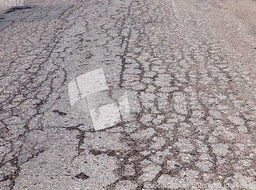 Image of cracked road