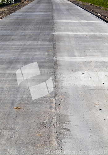 Image of gray concrete road