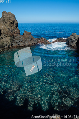 Image of natural swimming pools on Tenerife island