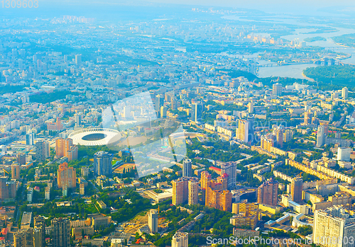 Image of Aerial view skyline Kiev Ukraine