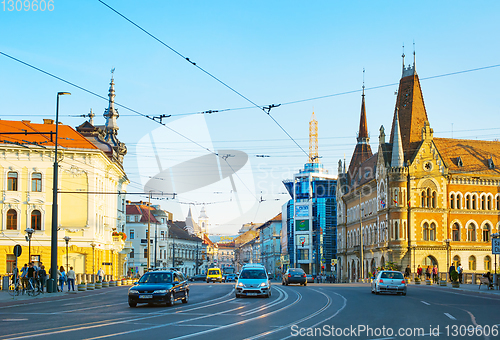 Image of Road traffic Cluj Napoca Romania