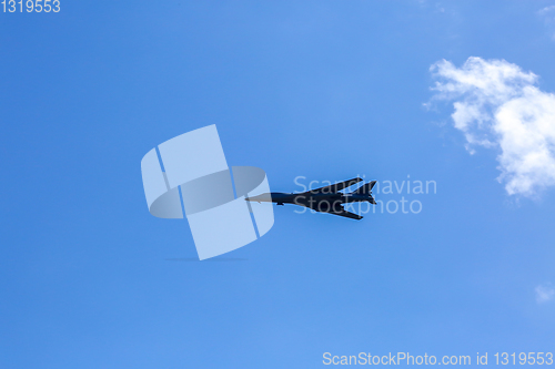 Image of Fighting plane in military training Saber Strike in Latvia.