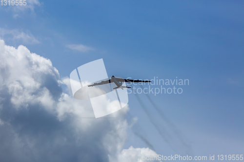 Image of Bomber in military training Saber Strike in Latvia.