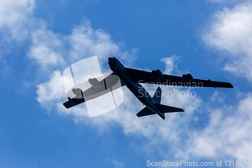 Image of Bomber in military training Saber Strike in Latvia.